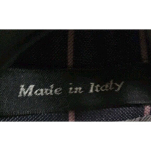 Ranieri Uomo 54L Blazer | Super 150’s Wool | Made in Italy | Navy Pink Pinstripe - Picture 8 of 16